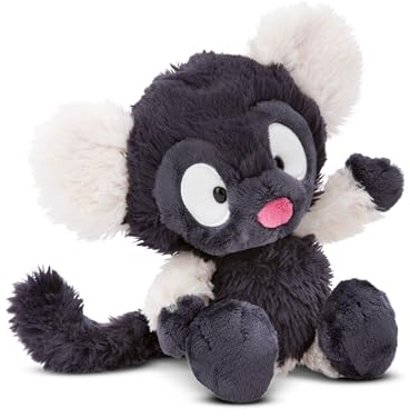 NICI Wild Friends Kuscheltier Lemur Ruffi 25 cm - Niedliches Stofftier zum Kuscheln, Spielen und Liebhaben, Nachhaltig produziertes Plüschtier - 49806, Grau