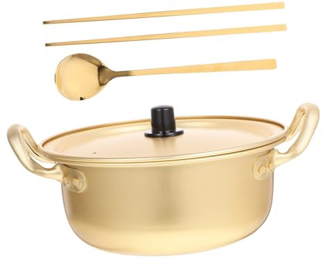 FUNOMOCYA Nudeltopf Mit Antihaft-beschichtung Stil Doppelgriff Für Instant-nudeln Meeresfrüchte Ramen Einfach Zu Reinigen Langlebig Für Kochgeschirr