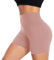 ACTINPUT Radlerhose Damen Kurze Shorts High Waist Sporthose Leggings Blickdicht Hotpants Unterhose Boxershorts Sommer(Rosa,L-XL)