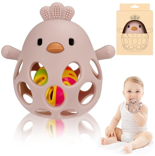 Venditer Jouet Bebe 6 Mois, Jouet Eveil Bebe Dentition Pour Bébés, Jouet Bebe 1 an Jeux Montessori Bebe eveil 0-6 Mois, Jeux Bebe Hochet Sensorielle 0 3 6 9 12 Mois Filles Garçons rose