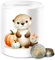 Spardose - Spardosen - Süßer Otter mit Kürbis | Herbstliches Baby und Kinder Motiv | Niedliches Design für Halloween und Herbst Unisize - Weiß - Spooky Season süße