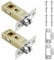 2 Set 45mm Tubular Latch, Door Catches for Internal Doors, Door Latch with Door Latch Plate and Screw, for Bedrooms Kitchens Bathrooms