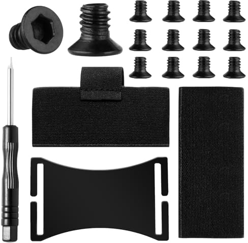 XZESH Wallet Elastic Band Replacement Compatible with Ridge Wallets, Wallet Accessories Parts Kit for Ridge, With 12 Screws, Screwdriver, Cash Strap