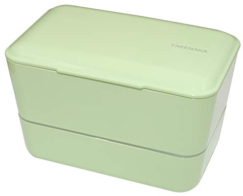 TAKENAKA Bento Bite Dual from umweltfreundliche und nachhaltige Bento-Lunchbox im japanischen Stil (Pistaziengrün)