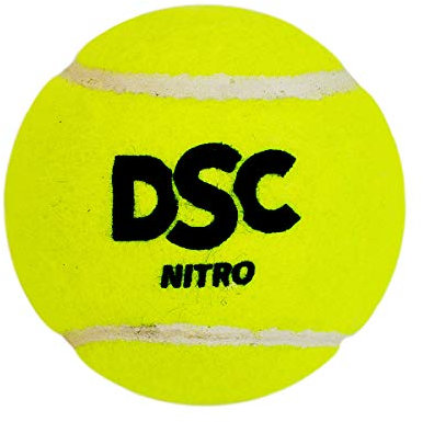 DSC Nitro Tennis Cricket Ball Suitable for Practice Game Training Hard Court Grass