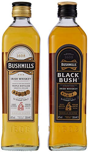 Bushmills Irish Whiskey Gift Pack (Bushmills Original 35 cl and Black Bush 35 cl)