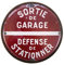 Antic Line Plaque/Panneau Sortie de Garage diametre 35 cm