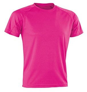 Spiro Herren Performance Aircool T-Shirt XX-Small Flo Pink