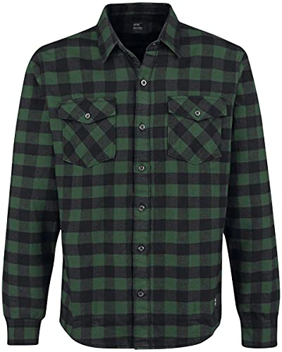 Vintage Industries Harley Shirt Männer Flanellhemd grün/schwarz 3XL