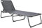 Homecall Klappbare Sonnenliege, XXL -Aluminium- (Schwarz)