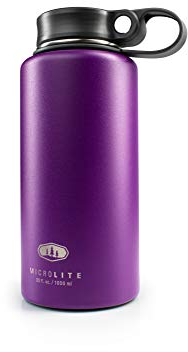 GSI Outdoors, Microlite 1000 Twist Trinkflasche aus Edelstahl, vakuumisoliert, Acai