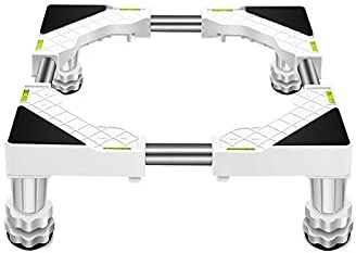 Verstellbare Kühlschrank Untergestell Podeste & Rahmen für Monoblock Klima Anlage länge/Breite 45-65cm Multifunktionaler Möbelträger Geschirrspüler Universal-Basis Höhe 10-13cm (4 Legs)