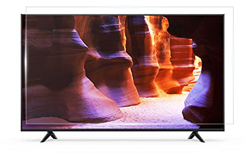 Film de lumière anti-éblouissement anti-reflets Soulage ultra-clair Soulage à la fatigue des yeux Protecteur d'écran de téléviseur pour 32-49inch LCD, LED, OLED & QLED 4K HDTV Ecran,49(1075×604mm)