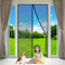 Reinforced Magnetic Screen Door for Single Door, 160x225cm, Retractable Door Screen Magnetic Closure for Sliding Front Doorway, Black, Customizable