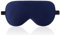 LaCourse 100% Schlafmaske Seide Bio zum Schlafen mit Reisetasche. Beide Seiten aus 19 Momme Seide, Verstellbare Augenmaske Schlafmaske für Frauen & Herren, Blau
