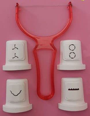 Sirge 4 trafile [Fusilli, Macaroni, Carapaci, Biscuits, Coupe-papier à fronde] pour Machines à Pâtes PastaGood trafile de n.18 à 21