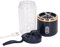 Wakects mini licuadora eléctrica, 300 ml portátil licuadora Juicing Cup Botella mezclador de frutas 1200 mAh carga USB con tapa 6 cuchillas para moler el (azul, 6 cuchillas, tapa)
