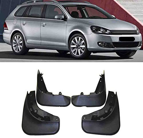 Autokotflügel für VW Golf 6 MK6 Wagon 2009-2013 4 Stück Schwarze Spritzschutzklappen, Schmutzfänger, Außenteile, Kotflügel, Ersatz