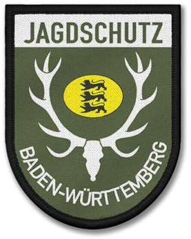Patch Baden-Württemberg BW Jagdschutz Wappen Löwen Jäger Jagd Wild Wald #43193