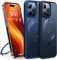 TORRAS Ostand für iPhone 15 Pro Hülle für MagSafe (Nr.1 Magnetkraft, Unsichtbarer Ständer, Militärischer Schutz) Stoßfest Handyhülle iPhone 15 Pro Case Kratzfeste Schutzhülle All-in-One Blau