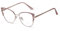 ADEWU Brille ohne Stärke mit Blaulichtfilter Brillefassungen Damen Katzenauge Schick Party Fake Brillen