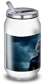 Gourde/Bouteille d'eau en Aluminium - Acier Inoxydable (isotherme 24h) réutilisable 330ml à 750ml, X Men hommage Storm (Acier inoxydable, Canette S 330ml)
