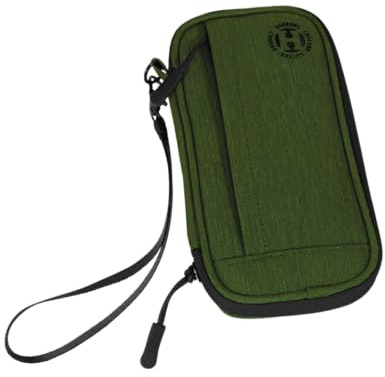 Harrows Smart Case Darttasche & Dart-Etui für 3 oder 6 Darts | Robustes Eva-Case mit Stoff-Finish | Für montierte Darts | Profi Zubehör für Anfänger & Fortgeschrittene (3 grün)