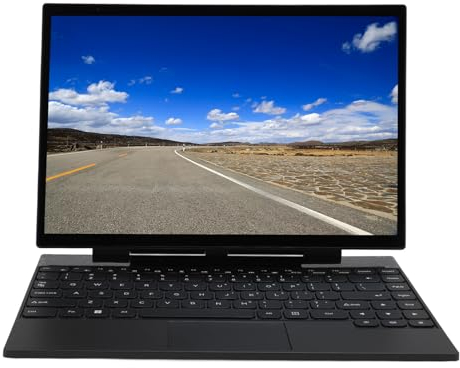 14,0-Zoll-Laptop, 2,2K 60Hz HD-Touchscreen 2-in-1-Laptop mit Magnetischer Abnehmbarer Tastatur, 16 GB Speicher für Intel 4 Cores CPU, 5G WiFi BT4.2, für Windows 11Pro (16 GB +