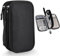TQPXZO Organizador de bolsillo electrónico, organizador de cables, cable de viaje universal, organizador de cables portátil, doble bolsa para accesorios electrónicos, cable de carga USB, cable de