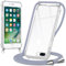 Oelrstfe handyband Hülle mit Band für iPhone 8 Plus/iPhone 7 Plus, Handyband zum Umhängen Handy Umhängeband Transparent TPU Stoßfest Silikon Handyhülle mit Kette für iPhone 8 Plus, Grau