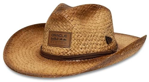New Era Red Bull Racing F1 Chapeau de cowboy en paille, édition spéciale Grand Prix USA Austin 2024, marron, Taille unique