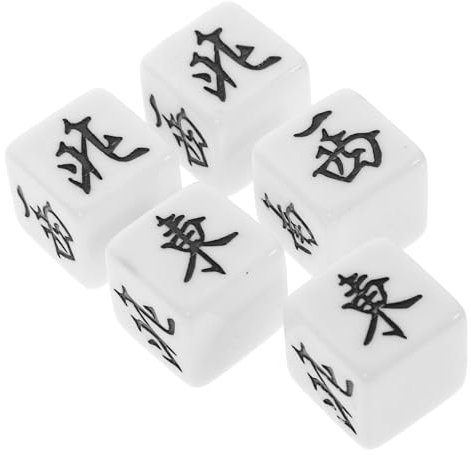 ifundom 5stücke Kleine Mahjong Würfel Mahjong Spiel Würfel Brettspiel Für Zuhause Party Favor Acryl Spiel Requisiten