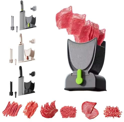 Affettatrice per Carne Manuale da Cucina per Maiale, Manzo, Montone e Altri Alimenti - Ideale per Cucina Casalinga