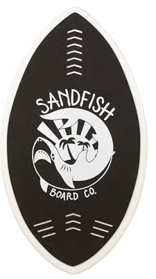 Sandfish Wave Cruiser Skimboard 36 - Lightweight Fiberglass Board with EVA Foam Traction - Supports Up to 100 lbs - Perfect for Beginners/First-Time Skimmers - Durable, Responsive, and Built for Fun