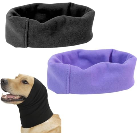 Halswärmer und Ohren des Hundes, 2 Stück Beruhigende Ohrenschützer, Happy Hoodie für Hunde & Katzen
