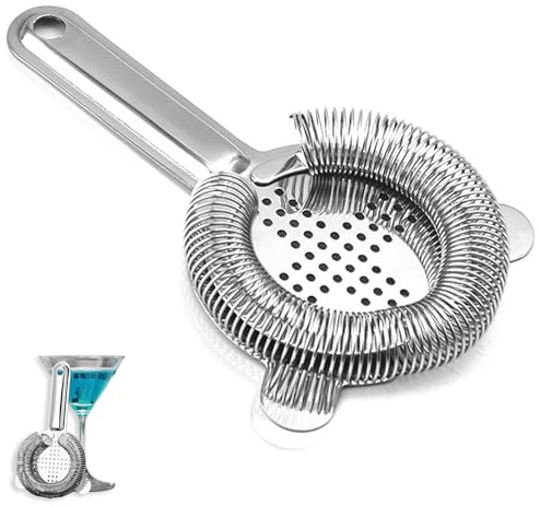 2 Stück Barsieb,Cocktail Shaker Sieb | Edelstahl Shaker Cocktail Eisfilter passend auf Alle Shaker,Hochwertiges Bar Zubehör