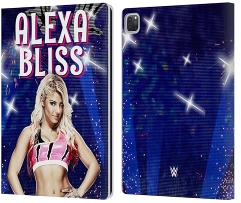 Head Case Designs Offizielle WWE LED Bild Alexa Bliss Leder-Wallet-Hülle Kompatibel mit Apple iPad Pro 13 M4 2024