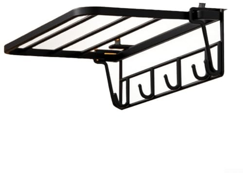 Porte-serviettes suspendu pour radiateur de chauffage, support de rangement compact en fer pour serviettes et peignoirs, fixation facile sans vis (noir)