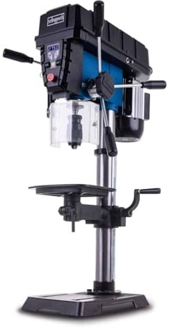 Scheppach Perceuse à colonne TBM300Vario - 750W | table 240 x 240 mm - 440-2580 tr/min - inclinable - mandrin 1-16 mm - profondeur de perçage 80 mm