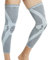 NEOtech Care - Fascia di supporto per gamba e ginocchio - Tessuto a maglia in fibra di bambù - Elastico e traspirante - Compressione media (Grigio, Taglia S, 1 Pezzo)