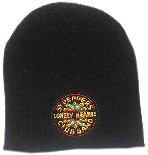 The Beatles Bonnet SGT Peppers Lonely Hearts Club Band Logo Officiel Noir Size One Size
