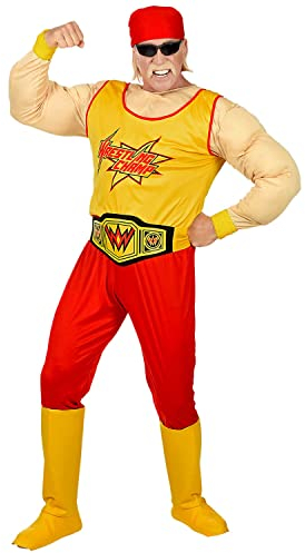 W WIDMANN MILANO Party Fashion - Kostüm Wrestling Champion mit Muskelshirt, Boxer, Kämpfer, Faschingskostüme