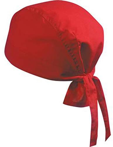 noTrash2003 Design Bandana Cap Mütze Kopftuch viele Farben für Sport und Freizeit (Rot)