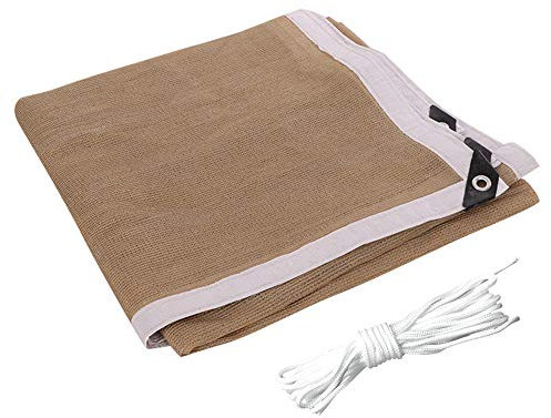 VKTY Shade Panel,Shade Fabric Sun Shade Cloth Taped Edge with Grommets Sun-Block Mesh Shade for Pergola Cover Canopy-5.56ftx9.8ft