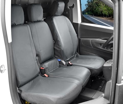 Z4L VIP Passgenau Kunstleder Autositzbezüge (3-plätzige Version) kompatibel mit Proace City ab 2019