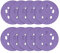 Trend Aluminium Oxide 125mm Random Orbit 180 Grit Abrasive Sanding Discs, AB/125/180A, Pack of 10