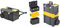 STANLEY Rolling Toolbox Chest with Heavy Duty Metal Latch, 2 Lid Organisers for Small Parts, Portable Tote Tray for Tools, STST1-80150 & Essential Rolling Workshop Toolbox, 3 Tier Stackable Units