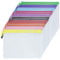 Plastic Wallets A4 Zip Wallets Ziplock Bags Zipper Bag Zipped Document Folder - 20PCS