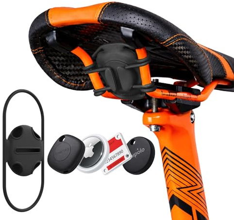 Bone Universal Tag Strap - Silikonhalterung, kompatibel mit Apple AirTag, Samsung SmartTag & Chipolo, leicht, langlebig, kratzfest, schnell montiert, für Fahrrad & Sportgeräte (AirTag nicht enthalten)