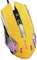 Ranoulem M9 Souris de jeu filaire Jaune Capteur optique 7200 DPI 6 boutons programmables Rétroéclairage 4 couleurs Souris de jeu filaire Windows PC portable et Mac
